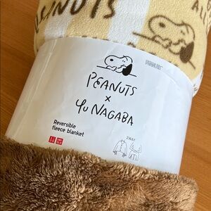 Peanuts x Yu Nagaba Reversible Fleece Poncho Blanket